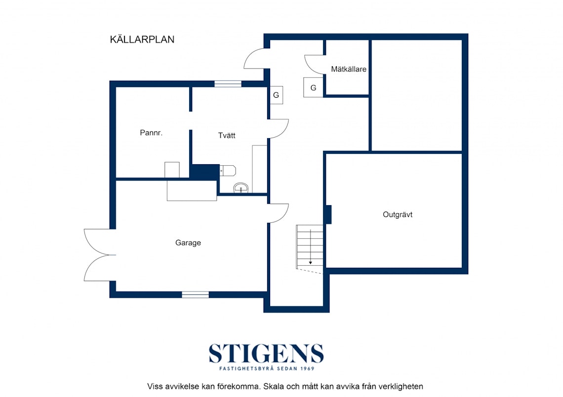 Planritning källarplan